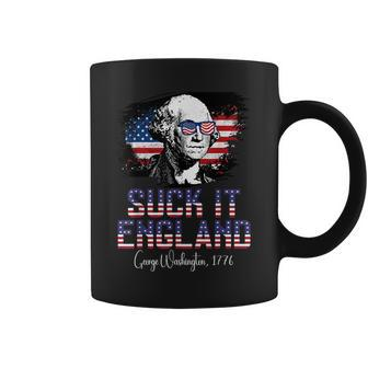 Usa George Washington Suck It England 1776 American 4Th July IT Funny Gifts Coffee Mug | Mazezy