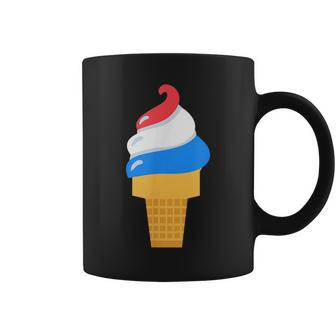 Usa Ice Cream Cone - Cute For 4Th Of July Usa Funny Gifts Coffee Mug | Mazezy