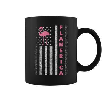 Usa Independence Day July 4Th American Flag Pink Flamingo Flamingo Funny Gifts Coffee Mug | Mazezy
