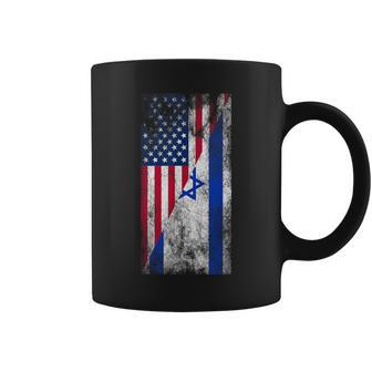 Usa Israel Flags United States Of America Israeli Coffee Mug | Mazezy