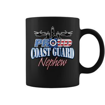 Usa Proud Coast Guard Nephew Usa Flag Military Funny Military Gifts Coffee Mug | Mazezy