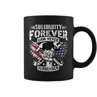 Usa Solidarity Forever Uaw Never Surrender Uaw Union Strong Coffee Mug - Thegiftio UK