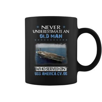 Uss America Cv66 Aircraft Carrier Veterans Day Father Day Coffee Mug | Mazezy