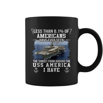 Uss America Cva Cv 66 Sunset Gift For Mens Coffee Mug | Mazezy