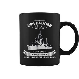 Uss Badger Ff1071 Coffee Mug | Mazezy