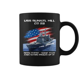 Uss Bunker Hill Cg-52 Class Cruiser American Flag Veteran Coffee Mug - Thegiftio UK
