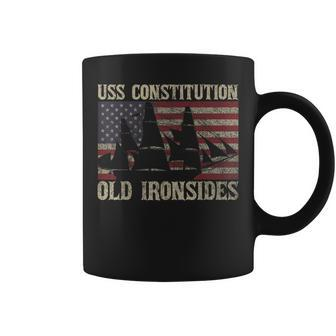 Uss Constitution Old Ironsides Frigate Usa American Gift Coffee Mug | Mazezy
