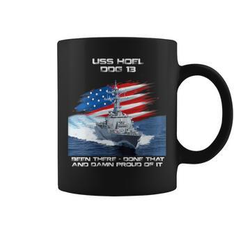 Uss Hoel Ddg-13 Destroyer Ship Usa Flag Veterans Day Xmas Coffee Mug - Thegiftio UK