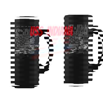 Uss Indiana Bb-58 Ww2 War Veteran Battleship Grandpa Dad Son Coffee Mug - Thegiftio
