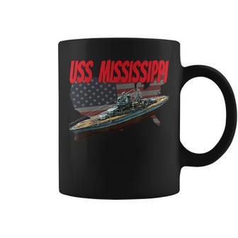 Uss Mississippi Bb-41 Ww2 War Veteran Battleship Dad Boy Son Coffee Mug - Thegiftio UK