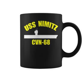 Uss Nimitz Cvn-68 Aircraft Carrier Fathers Day Veteran Idea Coffee Mug | Mazezy