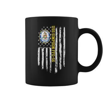 Uss Simpson Ffg56 American Flag Coffee Mug - Thegiftio UK