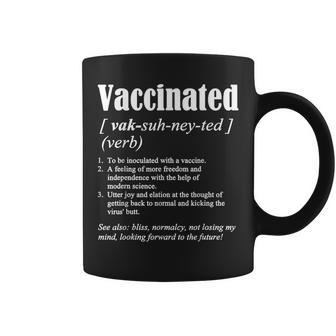 Vaccinated Definition Quote Vaccine Meme 2021 Saying Coffee Mug | Mazezy