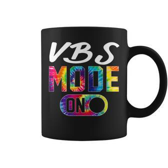 Vbs Mode On Tie Dye Vbs Vacation Bible School Christian Kid Coffee Mug | Mazezy