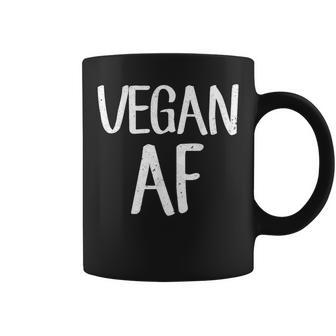 Vegan Af Vegetarian Idea Coffee Mug | Mazezy CA