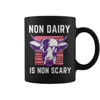 Vegan Friends Not Food Cow Lover Plant Based Dairy Is Scary Coffee Mug | Mazezy