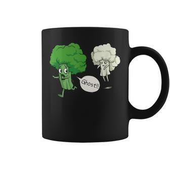 Vegan Horror Story Ghost Broccoli Broccoli Coffee Mug | Mazezy
