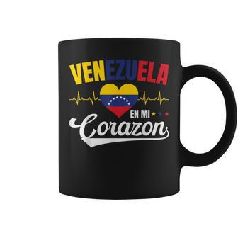 Venezuela En Mi Corazon Souvenirs For Your Native Country Coffee Mug - Monsterry