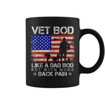 Vet Bod Like Dad Bod Veteran Fathers Day Coffee Mug | Mazezy