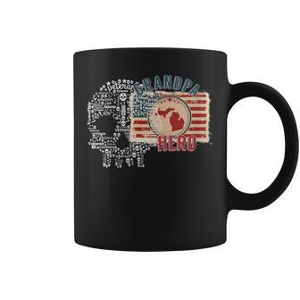 Veteran Grandpa Hero Of Michigan Coffee Mug | Mazezy