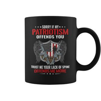 Veteran Vets Sorry If My Patriotism Offends You Military Veteran Army 2 Veterans Coffee Mug - Monsterry AU