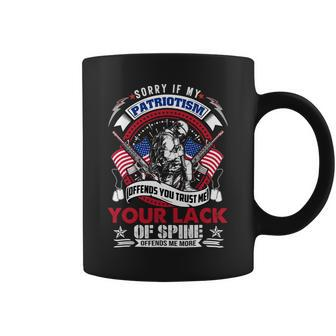 Veteran Vets Sorry If My Patriotism Offends You Military Veteran Army Veterans Coffee Mug - Monsterry CA
