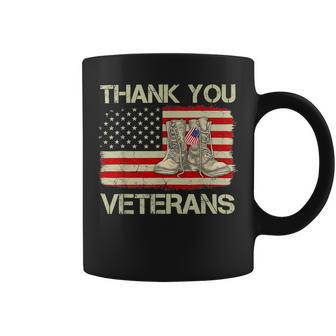 Veteran Vets Thank You Veterans Combat Boots Veteran Day American Flag 289 Veterans Coffee Mug - Monsterry UK