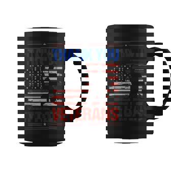 Veteran Vets Thank You Veterans Service Patriot Veteran Day American Flag 3 Veterans Coffee Mug - Monsterry