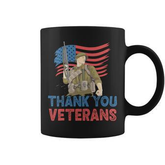 Veteran Vets Thank You Veterans Service Patriot Veteran Day American Flag 8 Veterans Coffee Mug - Monsterry UK