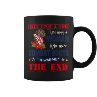 Veteran Vets There Was A Woman Who Wore Combat Boots Lady Veteran 2 Veterans Coffee Mug - Monsterry CA