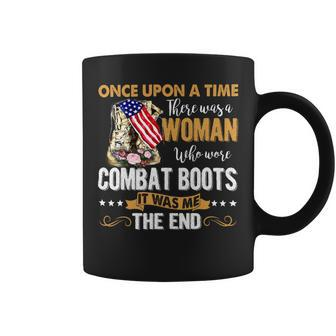 Veteran Vets There Was A Woman Who Wore Combat Boots Lady Veteran Lover Veterans Coffee Mug - Monsterry CA