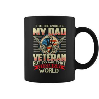 Veteran Vets To The World My Dad Is A Veteran 65 Veterans Coffee Mug - Monsterry UK