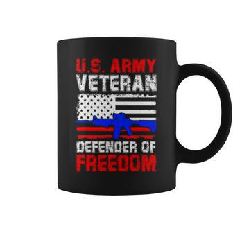 Veteran Vets Us Army Veteran Defender Of Freedom Fathers Veterans Day 4 Veterans Coffee Mug - Monsterry