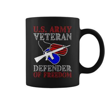 Veteran Vets Us Army Veteran Defender Of Freedom Fathers Veterans Day 5 Veterans Coffee Mug - Monsterry CA