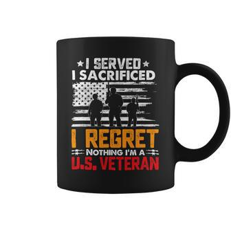 Veteran Vets Us Army Veteran Gifts American Flag I Regret Nothing Gift Veterans Coffee Mug - Monsterry UK
