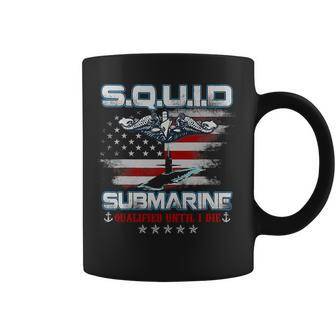Veteran Vets US Submarine Service Veteran Submariner Usa Flag Vintage 106 Veterans Coffee Mug - Monsterry