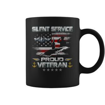 Veteran Vets US Submarine Silent Proud Service Veteran Flag Veterans Day Veterans Coffee Mug - Monsterry