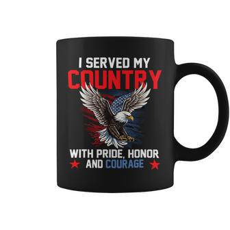 Veteran Vets Us Veteran Patriotic I Served My Country With Pride Veterans Coffee Mug - Monsterry