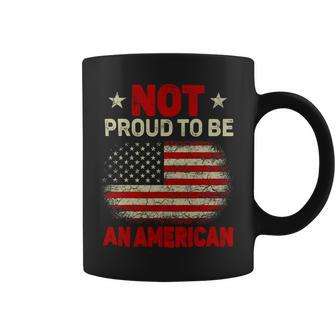 Veteran Vets Usa Flag Not Proud To Be American Citizen Veteran Men Women 153 Veterans Coffee Mug - Monsterry