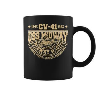 Veteran Vets Uss Midway Cva41 Aircraft Carrier Veteran Sailor Souvenir Veterans Coffee Mug - Monsterry DE