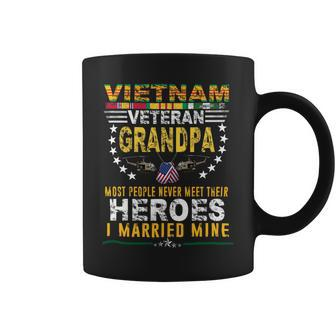 Veteran Vets Vietnam Veteran Grandpa Most People Never Meet Their Heroes Veterans Coffee Mug - Monsterry UK