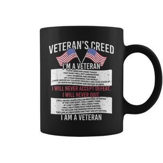 Veterans Creed Patriot Grandpa Chirstian Vietnam War Coffee Mug | Mazezy