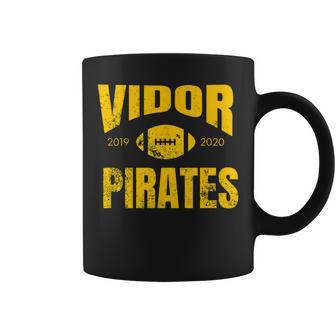 Vidor Pirates Football 2019 2020 Distressed T Coffee Mug | Mazezy