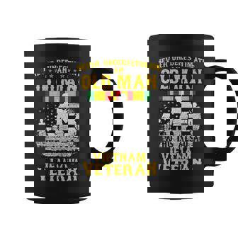 Vietnam Veteran Never Underestimate An Old Man Veteran Funny Gifts Coffee Mug | Mazezy