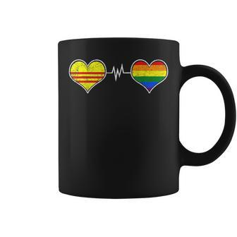Vietnam Viet Flag Proud Lgbtq Gay Pride Lesbian Dna Coffee Mug | Mazezy