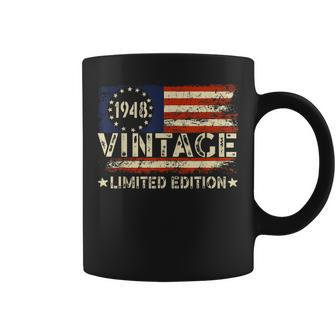 Vintage 1948 Limited Edition 75 Year Old Gifts 75Th Birthday Coffee Mug - Seseable