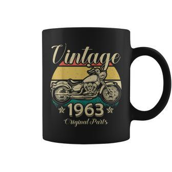 Vintage 1963 Original Parts Motorcycle Rider Coffee Mug | Mazezy