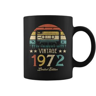Vintage 1972 Retro Cassette 1972 50Th Birthday 50 Years Old Gift For Women Coffee Mug - Thegiftio UK