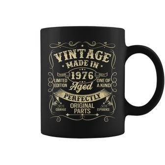 Vintage 1976 Made Or Born In 1976 Original Parts Birthday Coffee Mug | Mazezy CA