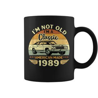 Vintage 1989 Car Birthday Gift Im Not Old Im A Classic 1989 Coffee Mug | Mazezy
